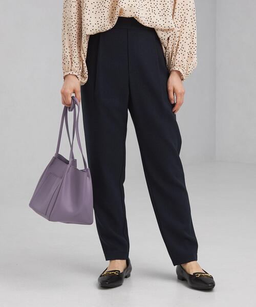 green label relaxing（グリーンレーベルリラクシング）の「【WEB限定】［XS/H148-155㎝］オルマイパンツ テーパード -ウォッシャブル・ストレッチ・防シワ・吸水速乾-（その他パンツ・レディース・オフホワイト/モカ/レッド/ネイビー・XS）」の20枚目の写真