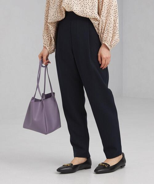 green label relaxing（グリーンレーベルリラクシング）の「【WEB限定】［XS/H148-155㎝］オルマイパンツ テーパード -ウォッシャブル・ストレッチ・防シワ・吸水速乾-（その他パンツ・レディース・オフホワイト/モカ/レッド/ネイビー・XS）」の21枚目の写真