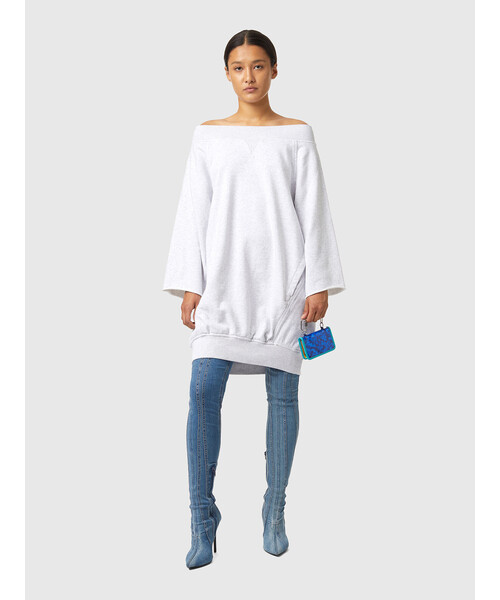 DIESEL レディース ワンピース ボートネック スウェット DIESEL（ディーゼル）の「レディース ワンピース ボートネック
