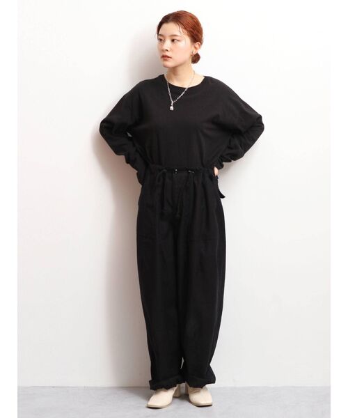 Ungrid（アングリッド）の「ラウンドロングスリーブTee（Tシャツ/カットソー・レディース・オフホワイト/ブラック/ライトグリーン・FREE）」の12枚目の写真