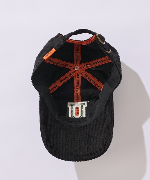 UNIVERSAL OVERALL(ユニバーサルオーバーオール)の「【UNIVERSAL OVERALL/ユニバーサルオーバーオール】別注コーデュロイキャップ(キャップ・メンズ・スカイブルー/ブラック/ブラウン/アイボリー・ONE SIZE)」の9枚目の写真