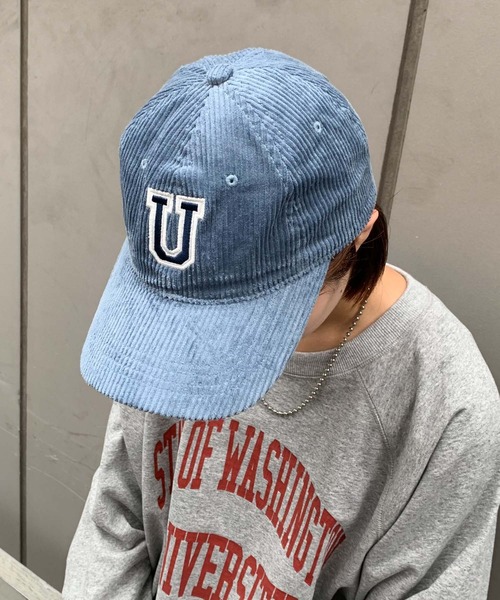 UNIVERSAL OVERALL(ユニバーサルオーバーオール)の「【UNIVERSAL OVERALL/ユニバーサルオーバーオール】別注コーデュロイキャップ(キャップ・メンズ・スカイブルー/ブラック/ブラウン/アイボリー・ONE SIZE)」の7枚目の写真