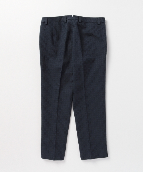 Demi-Luxe BEAMS（デミルクス ビームス）の「INCOTEX / スリム ラメジャカード クロップドパンツ（その他パンツ・レディース・イエロー/ネイビー・44/38/40/42）」の6枚目の写真