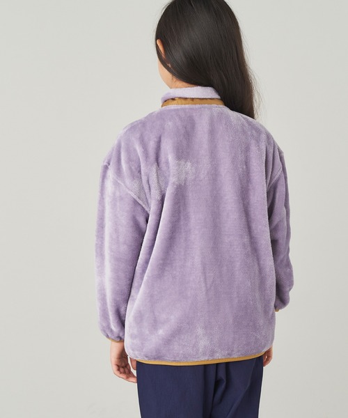 &yam(アンドヤム)の「ユニセックス両面シャギーフリースジップブルゾン【親子お揃い/リンクコーデ】(ブルゾン・キッズ・ブラック/ベージュ/パープル・120-130cm/150-160cm/110-120cm/130-140cm/140-150cm)」の20枚目の写真