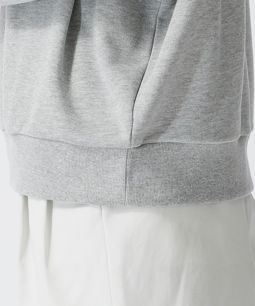 NANO universe(ナノユニバース)の「ビッグシルエットクルーネックスウェット(スウェット・メンズ・ブラック/モカ/ホワイト/トップグレー/ピンク/チャコール・M/S/L)」の14枚目の写真