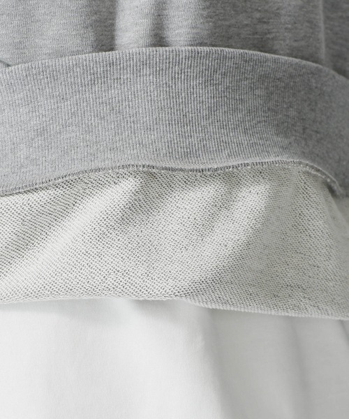 NANO universe(ナノユニバース)の「ビッグシルエットクルーネックスウェット(スウェット・メンズ・ブラック/モカ/ホワイト/トップグレー/ピンク/チャコール・M/S/L)」の12枚目の写真