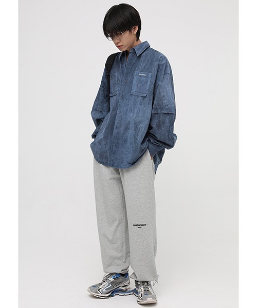 MASONPRINCE(メイソンプリンス)の「【MASONPRINCE】Oversized vintage processed shirt CS2075(シャツ/ブラウス・メンズ・ブルー/ダークグレー・S/M/L)」の6枚目の写真
