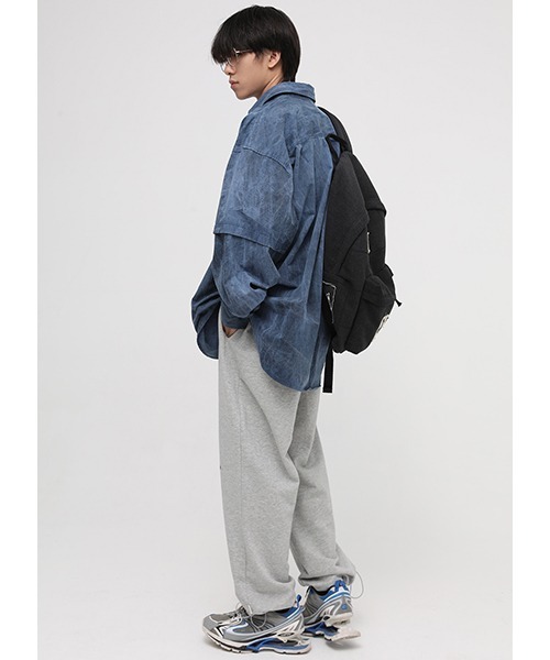 MASONPRINCE(メイソンプリンス)の「【MASONPRINCE】Oversized vintage processed shirt CS2075(シャツ/ブラウス・メンズ・ブルー/ダークグレー・S/M/L)」の7枚目の写真