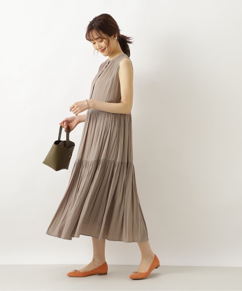 【美品】NATURAL BEAUTY BASIC ティアード ワンピース Vネックティアードワンピース | NATURAL BEAUTY BASIC