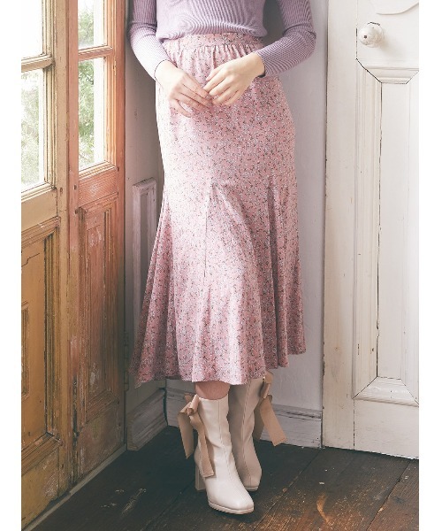 Maison de FLEUR（メゾンドフルール）の「フラワーマーメイドスカート（スカート・レディース・ブラック/ピンク/ブルー・FREE）」の16枚目の写真