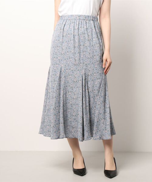 Maison de FLEUR（メゾンドフルール）の「フラワーマーメイドスカート（スカート・レディース・ブラック/ピンク/ブルー・FREE）」の5枚目の写真