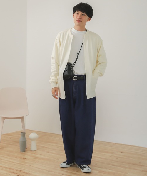 SENSE OF PLACE by URBAN RESEARCH(センスオブプレイスバイアーバンリサーチ)の「オーバーダイデニムワイドパンツ(デニムパンツ・メンズ・ブラック/ブルー・MEDIUM/LARGE)」の16枚目の写真