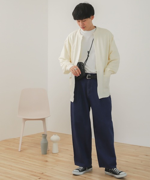 SENSE OF PLACE by URBAN RESEARCH(センスオブプレイスバイアーバンリサーチ)の「オーバーダイデニムワイドパンツ(デニムパンツ・メンズ・ブラック/ブルー・MEDIUM/LARGE)」の18枚目の写真