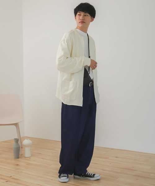 SENSE OF PLACE by URBAN RESEARCH(センスオブプレイスバイアーバンリサーチ)の「オーバーダイデニムワイドパンツ(デニムパンツ・メンズ・ブラック/ブルー・MEDIUM/LARGE)」の20枚目の写真