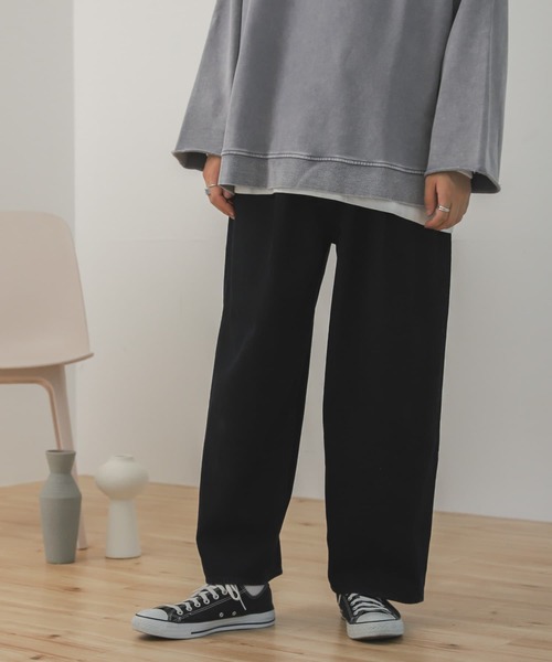 SENSE OF PLACE by URBAN RESEARCH(センスオブプレイスバイアーバンリサーチ)の「オーバーダイデニムワイドパンツ(デニムパンツ・メンズ・ブラック/ブルー・MEDIUM/LARGE)」の21枚目の写真