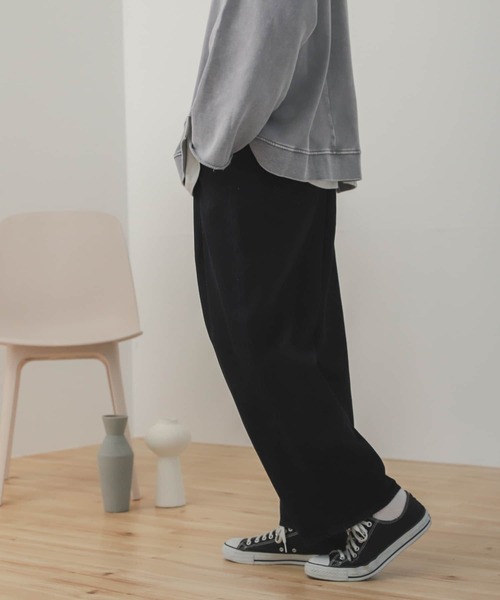 SENSE OF PLACE by URBAN RESEARCH(センスオブプレイスバイアーバンリサーチ)の「オーバーダイデニムワイドパンツ(デニムパンツ・メンズ・ブラック/ブルー・MEDIUM/LARGE)」の5枚目の写真