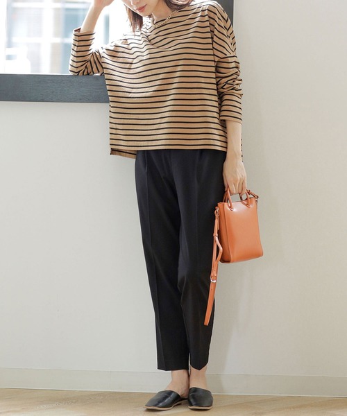 NANO universe(ナノユニバース)の「WEB限定/ストレッチテーパードパンツ(その他パンツ・レディース・ブラック/ベージュ/オフホワイト/ライトイエロー/ピンク系その他/ブルーグリーン/グレー系その他4・38/36)」の19枚目の写真