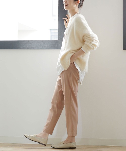 NANO universe(ナノユニバース)の「WEB限定/ストレッチテーパードパンツ(その他パンツ・レディース・ブラック/ベージュ/オフホワイト/ライトイエロー/ピンク系その他/ブルーグリーン/グレー系その他4・38/36)」の11枚目の写真