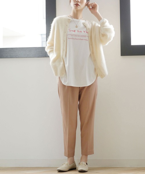 NANO universe(ナノユニバース)の「WEB限定/ストレッチテーパードパンツ(その他パンツ・レディース・ブラック/ベージュ/オフホワイト/ライトイエロー/ピンク系その他/ブルーグリーン/グレー系その他4・38/36)」の10枚目の写真