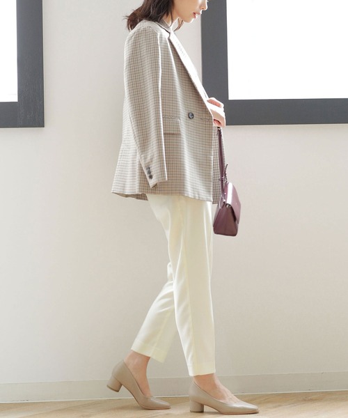 NANO universe(ナノユニバース)の「WEB限定/ストレッチテーパードパンツ(その他パンツ・レディース・ブラック/ベージュ/オフホワイト/ライトイエロー/ピンク系その他/ブルーグリーン/グレー系その他4・38/36)」の22枚目の写真