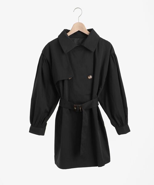 MAJESTIC LEGON（マジェスティックレゴン）の「コンシャスレディトレンチコート（トレンチコート・レディース・ベージュ/ブラック/モカ・MEDIUM/SMALL）」の2枚目の写真