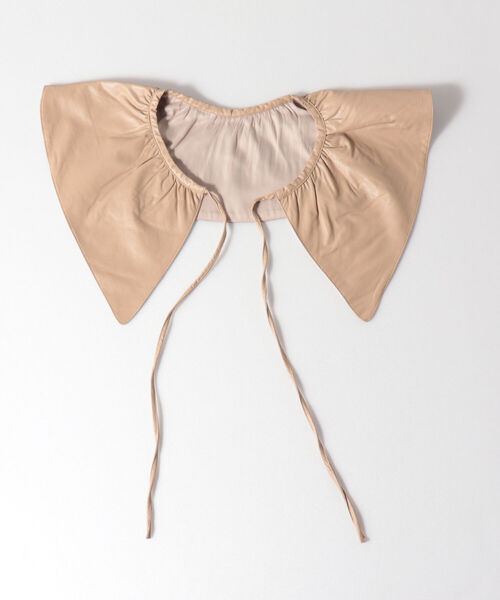 Casselini（キャセリーニ）の「【CASSELINI/キャセリーニ】ギャザー付け襟（ストール/ショール・レディース・ブラック/ベージュ/オフホワイト・FREE）」の7枚目の写真