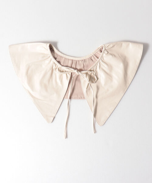 Casselini（キャセリーニ）の「【CASSELINI/キャセリーニ】ギャザー付け襟（ストール/ショール・レディース・ブラック/ベージュ/オフホワイト・FREE）」の10枚目の写真