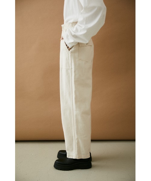 BLACK BY MOUSSY(ブラックバイマウジー)の「baker pants(ベイカーパンツ)(カーゴパンツ・レディース・オフホワイト/カーキ・1/2)」の4枚目の写真