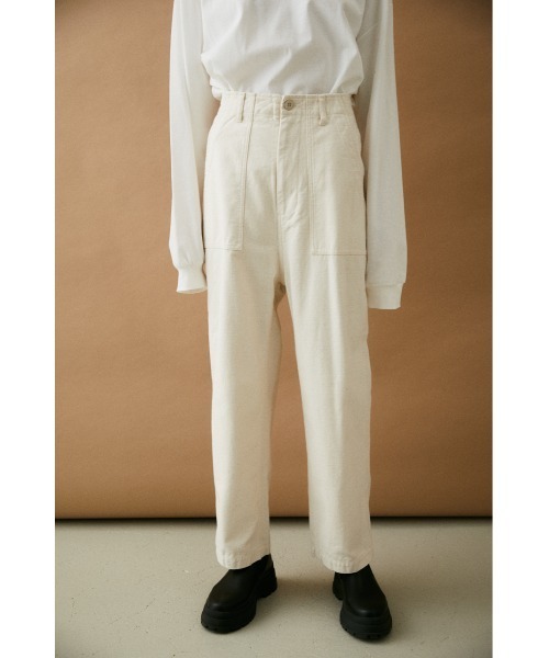 BLACK BY MOUSSY(ブラックバイマウジー)の「baker pants(ベイカーパンツ)(カーゴパンツ・レディース・オフホワイト/カーキ・1/2)」の21枚目の写真