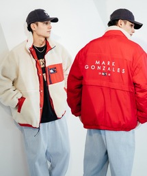 Mark Gonzales | 【ユニセックス】Mark Gonzales/マークゴンザレス ボアフリース ナイロン リバーシブル スタンドジャケット(ブルゾン)