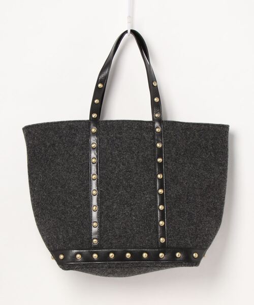 vanessabruno（ヴァネッサブリューノ）の「CABAS MOYEN ++（トートバッグ・レディース・チャコールグレー/ベージュ/ブラウン/ブラック・FREE）」の7枚目の写真