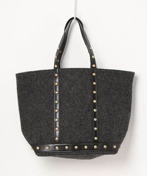 vanessabruno（ヴァネッサブリューノ）の「CABAS MOYEN ++（トートバッグ・レディース・チャコールグレー/ベージュ/ブラウン/ブラック・FREE）」の11枚目の写真