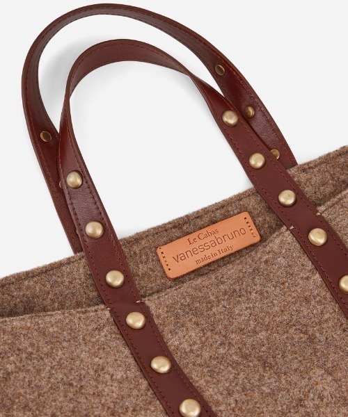 vanessabruno（ヴァネッサブリューノ）の「CABAS MOYEN ++（トートバッグ・レディース・チャコールグレー/ベージュ/ブラウン/ブラック・FREE）」の22枚目の写真