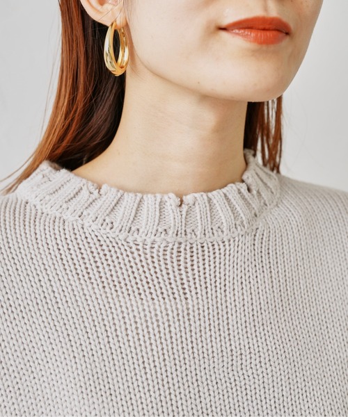 prose verse（プロズヴェール）の「レイヤードダメージニットセット（ニット/セーター・レディース・ベージュ/ブラック/ブルー・FREE）」の8枚目の写真