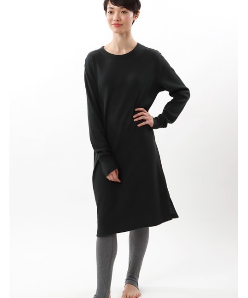 HANES（ヘインズ）の「【Hanes/ヘインズ】レディース HANES UNDIES サーマル ワンピースドレス（ワンピース・レディース・ベージュ/オフホワイト/ヘザーグレー/チャコール・FREE）」の17枚目の写真