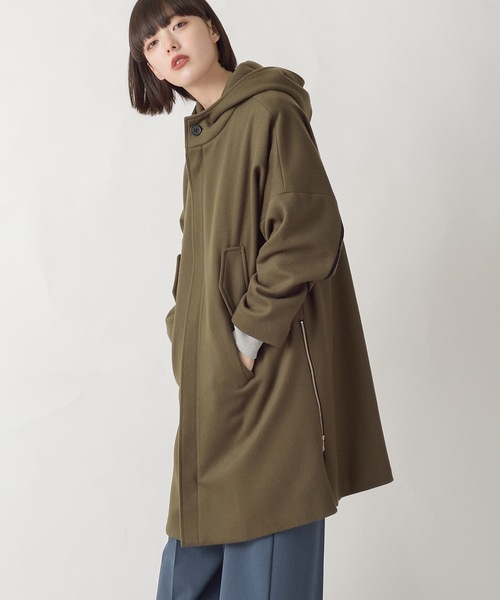 La SRIC（ラスリック）の「La SRIC / サイドファスナーフードCT（その他アウター・レディース・カーキ/グレー系その他・38）」の16枚目の写真