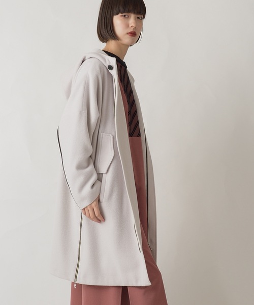 La SRIC（ラスリック）の「La SRIC / サイドファスナーフードCT（その他アウター・レディース・カーキ/グレー系その他・38）」の6枚目の写真