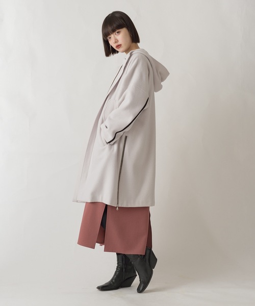 La SRIC（ラスリック）の「La SRIC / サイドファスナーフードCT（その他アウター・レディース・カーキ/グレー系その他・38）」の9枚目の写真