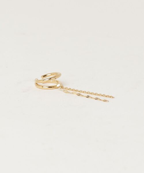 Canal 4℃(カナルヨンドシー)の「【earjoy】シルバー イヤーカフ/片耳用(イヤーカフ・レディース・イエローゴールド・FREE)」の6枚目の写真