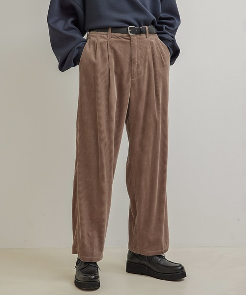 JUNRED（ジュンレッド）の「【セットアップ対応】コーデュロイワイドパンツ（その他パンツ・メンズ・チャコールグレー/ブラウン/オフホワイト・S/M/L）」の11枚目の写真