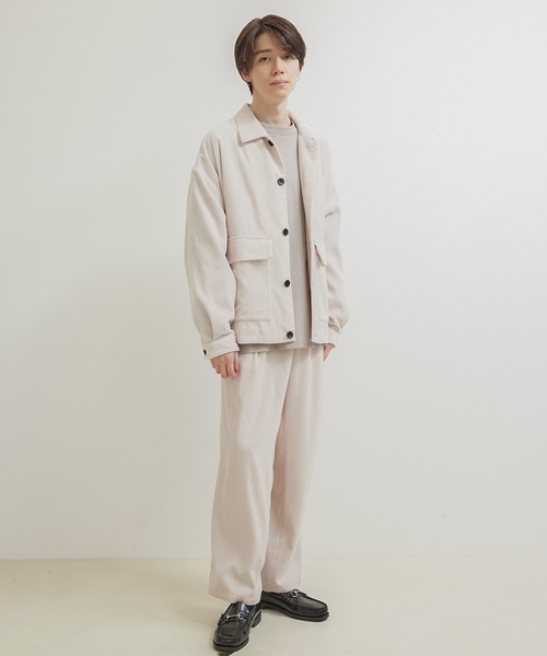 JUNRED（ジュンレッド）の「【セットアップ対応】コーデュロイワイドパンツ（その他パンツ・メンズ・チャコールグレー/ブラウン/オフホワイト・S/M/L）」の15枚目の写真