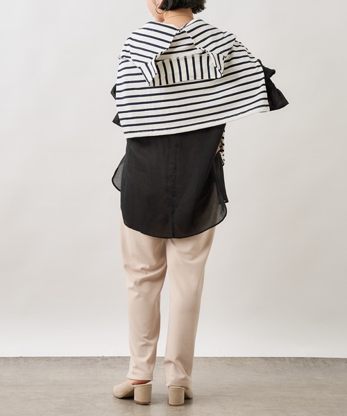 Omekashi（オメカシ）の「イージースラックス（スラックス・レディース・ブラック/ベージュ/レッド・36/38）」の5枚目の写真