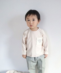 CLOUDY, FINE LATER（クラウディファインレター）の「ロゴポケット長袖 Tシャツ（Tシャツ/カットソー）」