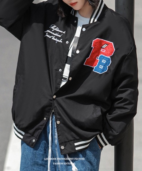 NEW GENTLEMAN(ニュージェントルマン)の「ワッペン ビッグシルエット スタジャン(スタジャン・メンズ・ブラック/グリーン・M/L/XL)」の10枚目の写真