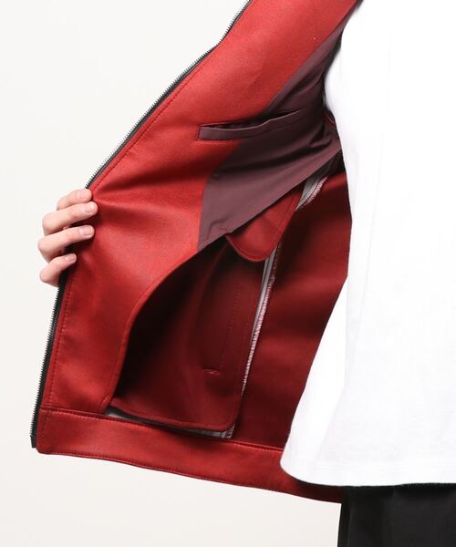 NICOLE CLUB FOR MEN（ニコルクラブフォーメン）の「スタンドブルゾン（ブルゾン・メンズ・レッド系その他/ブラック/グレー系その他/シルバーグレー・LARGE/MEDIUM/X-LARGE）」の19枚目の写真