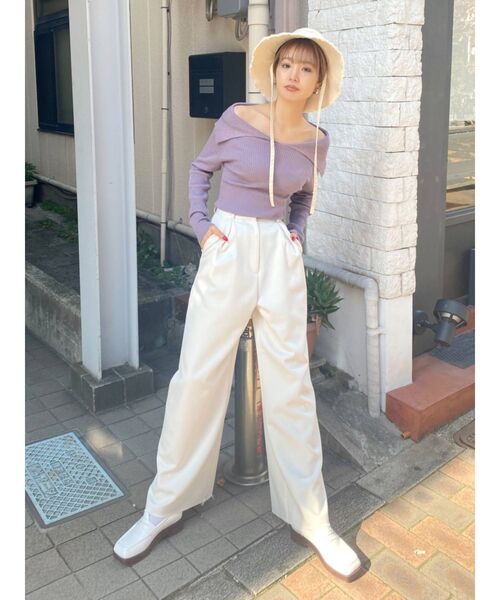 EMODA（エモダ）の「フリンジ2WAYワイドハット（ハット・レディース・ホワイト/ブラック/その他・FREE）」の9枚目の写真