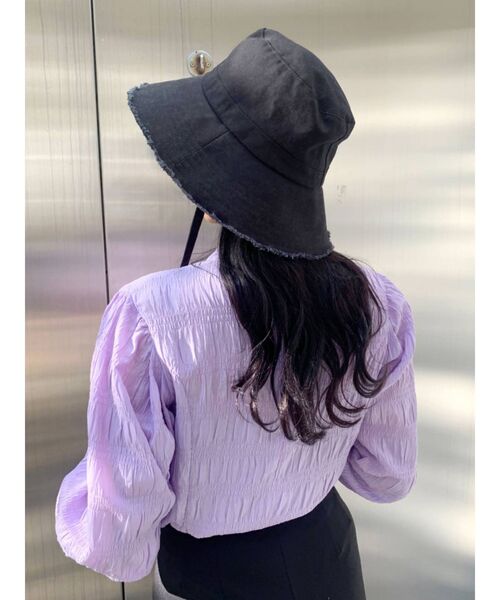 EMODA（エモダ）の「フリンジ2WAYワイドハット（ハット・レディース・ホワイト/ブラック/その他・FREE）」の10枚目の写真