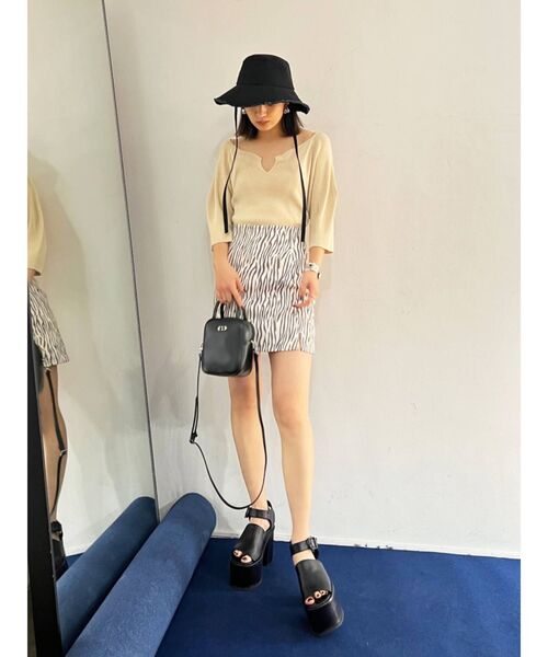 EMODA（エモダ）の「フリンジ2WAYワイドハット（ハット・レディース・ホワイト/ブラック/その他・FREE）」の7枚目の写真