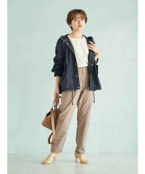 earth music&ecology（アースミュージックアンドエコロジー）の「フリルカラーブラウス*（シャツ/ブラウス・レディース・オフホワイト/サックスブルー・FREE）」の8枚目の写真