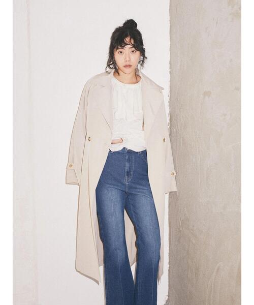 earth music&ecology（アースミュージックアンドエコロジー）の「フリルカラーブラウス*（シャツ/ブラウス・レディース・オフホワイト/サックスブルー・FREE）」の11枚目の写真